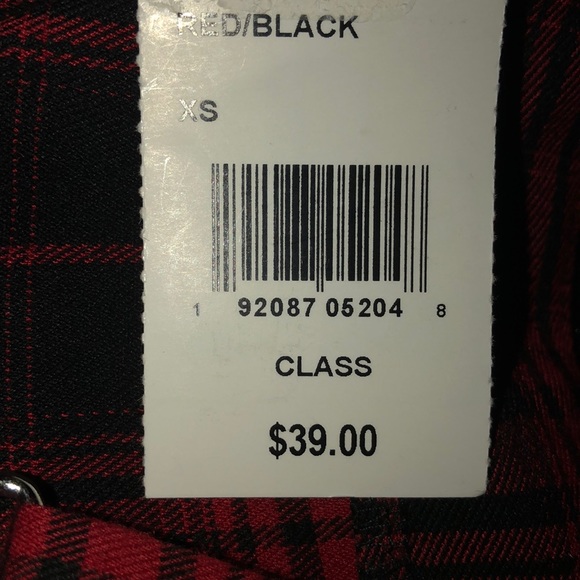 BeBop Red & Black Tartan Mini Dress XS - Picture 5 of 5